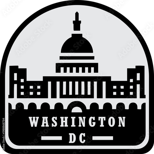 Washington DC Skyline Icon