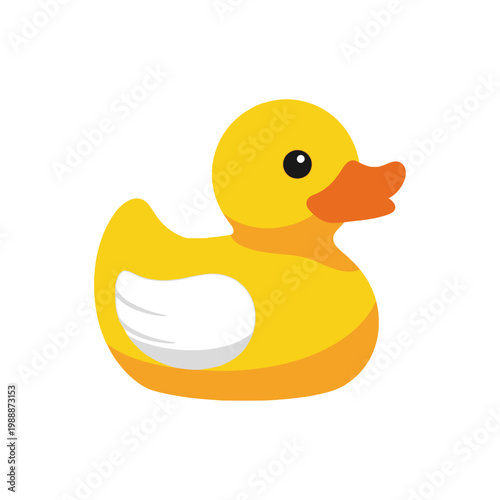 Classic Yellow Rubber Duck Toy for Bathtime Fun and Playful Imagery