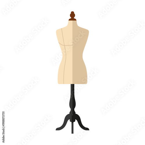 Sewing Mannequin Dress Form with Black Base for Fashion Design and Tailoring