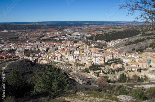 Panoramic View of Cuenca old town from 