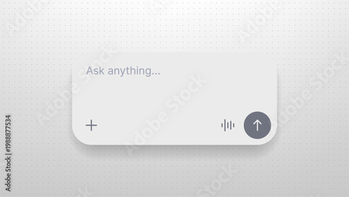 Photos Chat interface prompt box with text input field