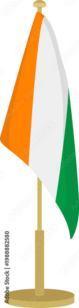 Naklejka premium Flag of Ivory Coas
