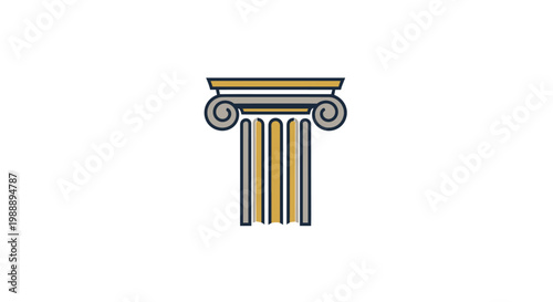 Detailed ancient Greek column design.