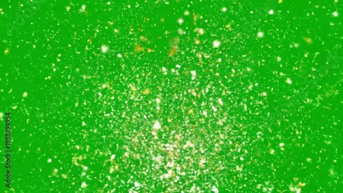 Green background with white specks in abstract artistic lighting for graphic design