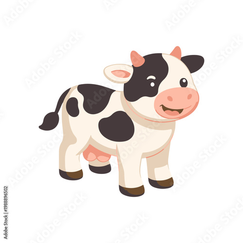 Cow 3D icon
Vector color 3D icon on a white background