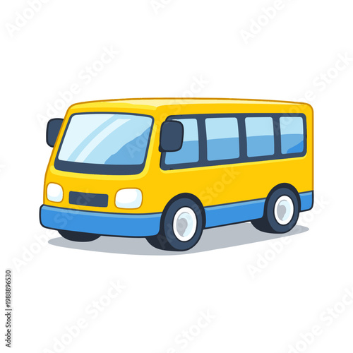 Bus 3D icon
Vector color 3D icon on a white background