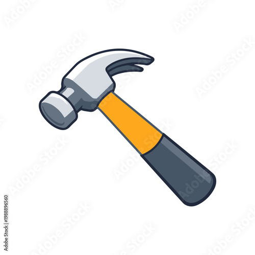 Hammer 3D icon
Vector color 3D icon on a white background