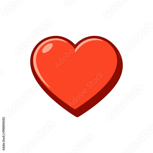 Heart 3D icon
Vector color 3D icon on a white background