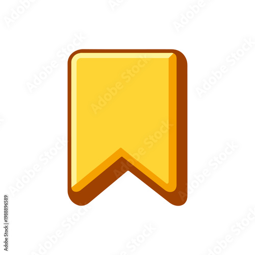 Bookmark 3D icon
Vector color 3D icon on a white background