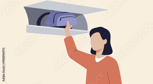 Woman adjusting air conditioner filter for better home climate control.