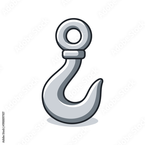 Hook 3D icon
Vector color 3D icon on a white background