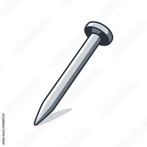 Nail 3D icon
Vector color 3D icon on a white background