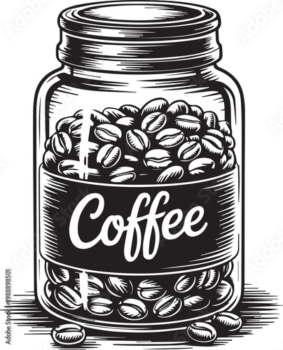 Coffee Equipment Illustration Set – Vintage Engraving Style Barista Tools and Cups, Black and White Line Art