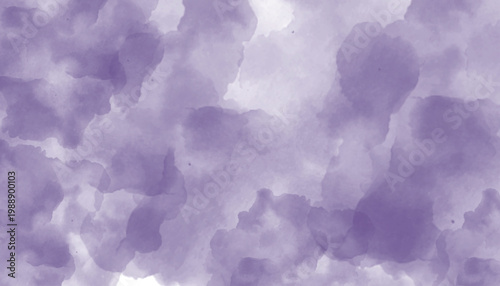Abstract watercolor background in light purple tones, delicate paint splashes and stains on white.