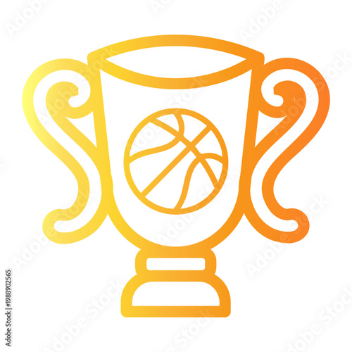trophy Line Gradient Icon
