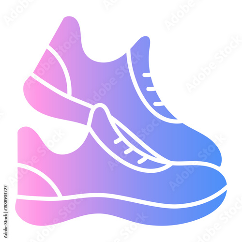 shoes Gradient icon