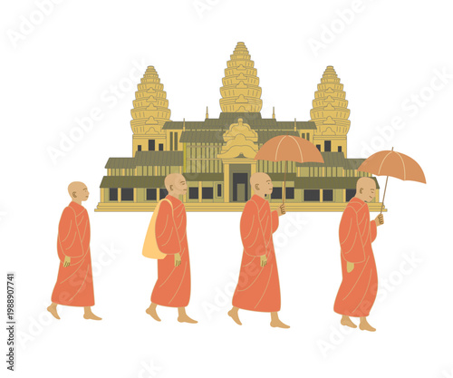 カンボジアの僧侶たち