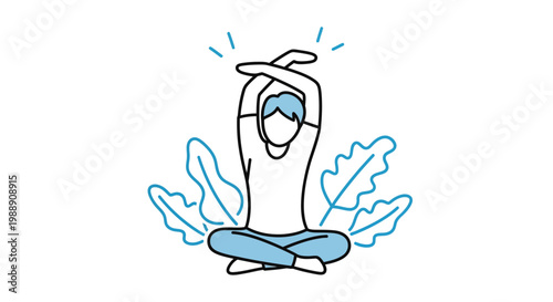 Person doing yoga, meditating, stretching, mindful, healthy lifestyle, relaxation, wellness