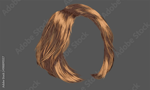 illustration of blonde woman's hair