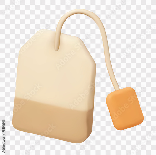 Tea and Matcha  Vector Icon Set | 3D icon set | brewing bag