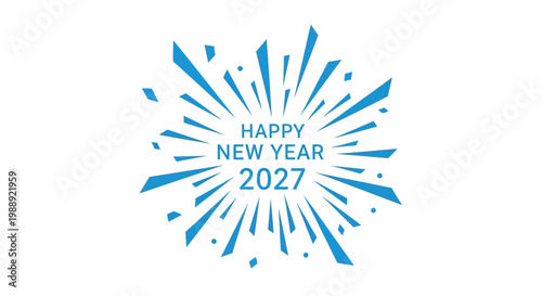 Happy New Year Celebration Design.