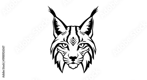 Majestic wildlife spirit emblem depicting a fierce wildcat, showcasing strength and powerful predatory grace, ideal for branding and identity concepts