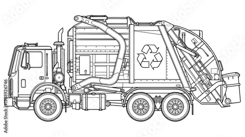 Heavy Duty Garbage Truck Technical Line