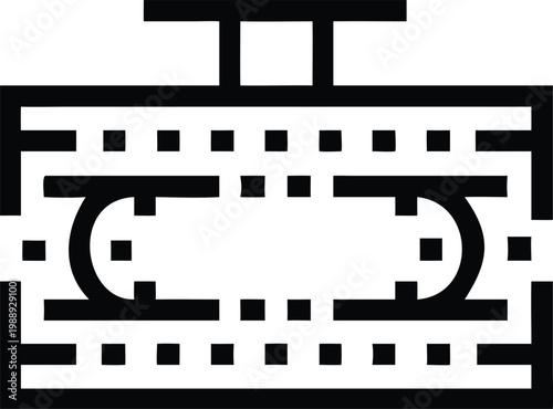Overhead view stadium outline representing sports events, concerts, and large gatherings