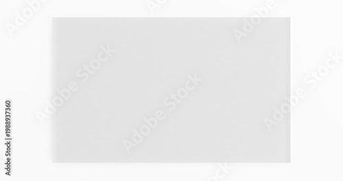 4k Resolution Video: Blank White Mockup Rolled Paper Poster With Clean Surface Opening From Center On White Background With Alpha Matte