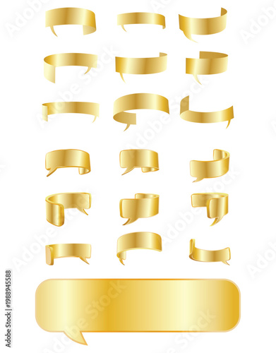 illustration of a text box flexible inside curve set on isolated white background