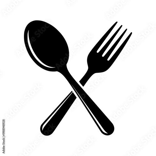 spoon and fork crossed icon