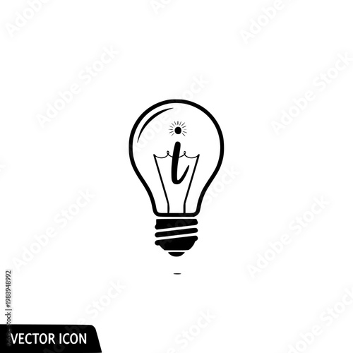 light bulb idea icon