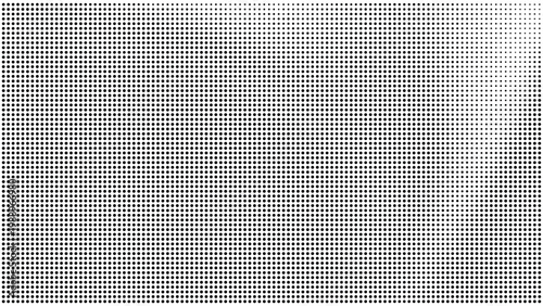 Retro grunge overlay halftone dot pixel pattern backdrop, gradient texture and digital technology background in pop art comic style. Distressed halftone dotted banner frame for social media business.