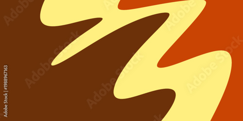 Modern wavy abstract vector background. Modern abstract vector background illustration featuring bold wavy shapes and retro colors. Perfect for contemporary art prints and minimalist digital interface