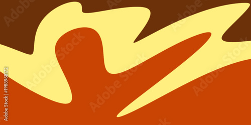 Minimalist fluid wave vector background. A minimalist abstract vector background illustration featuring fluid organic shapes in a warm color palette for professional and artistic presentation slides.