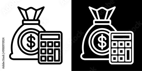 Tax Report Icon Set White Style Collection