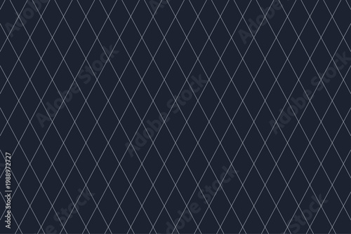 Elegant silver diamond line pattern on dark navy background