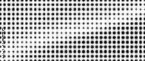 Retro grunge overlay halftone dot pixel pattern backdrop, gradient texture and digital technology background in pop art comic style. Distressed halftone dotted banner frame for social media business.