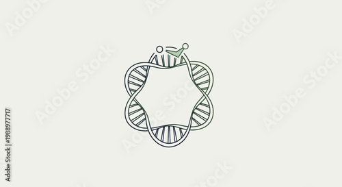 DNA Double Helix Structure Model.