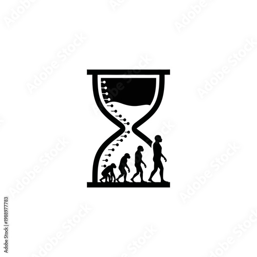 Evolution of Human in Hourglass.