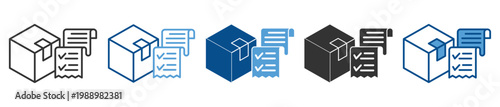 Order fulfillment icon set multiple style collection