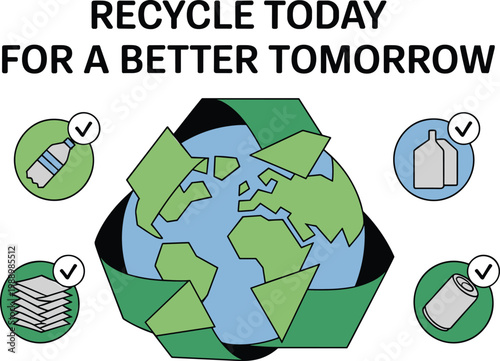 Recycle for a Greener Tomorrow: Eco-friendly Recycling Message