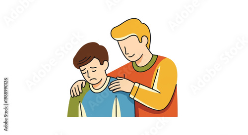 Support and empathy person offering comfort and encouragement