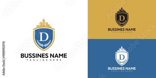 A collection of business logos and branding elements on a white background