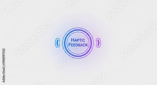 Innovative Haptic Feedback Technology Interface Concept Represented by a Gradient Digital Icon