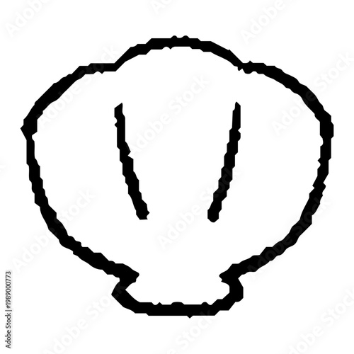 貝の線画