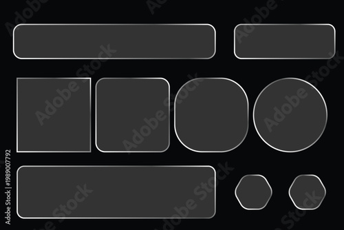  Control center widget for smartphone and web app, vector illustration.