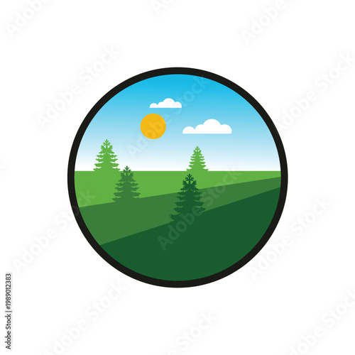 farm logo vector icon illustration