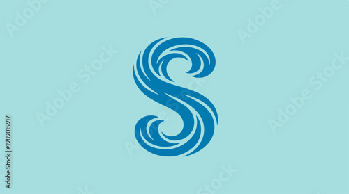 Stylized Letter S Logo.
