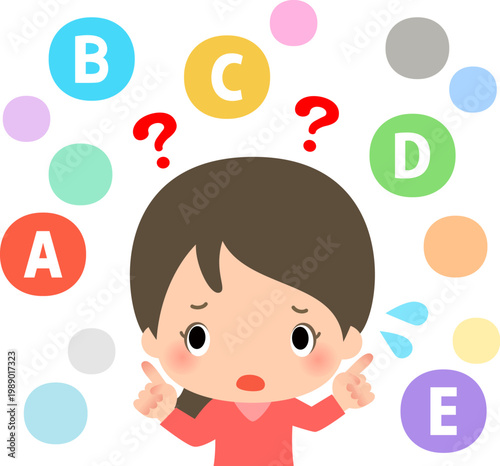 選択肢が多くて悩んでいる女性